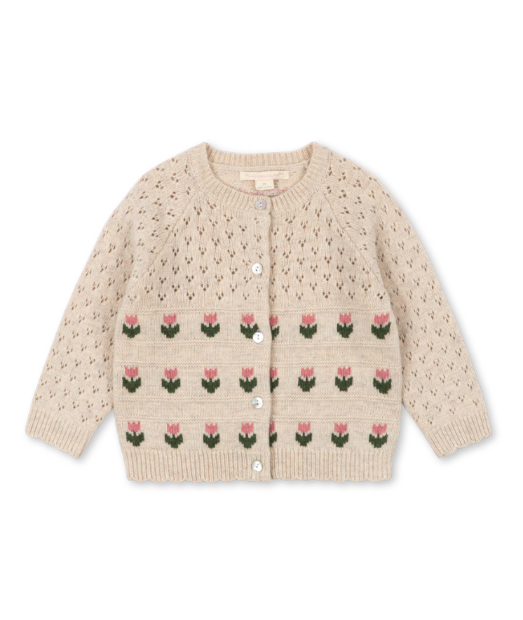 Belle Tulip Knit Cardigan-Konges Slojd FW26
