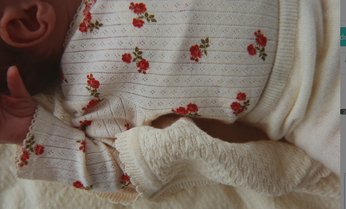 Minnie Pointelle Wrap Body - Konges Slojd FW26