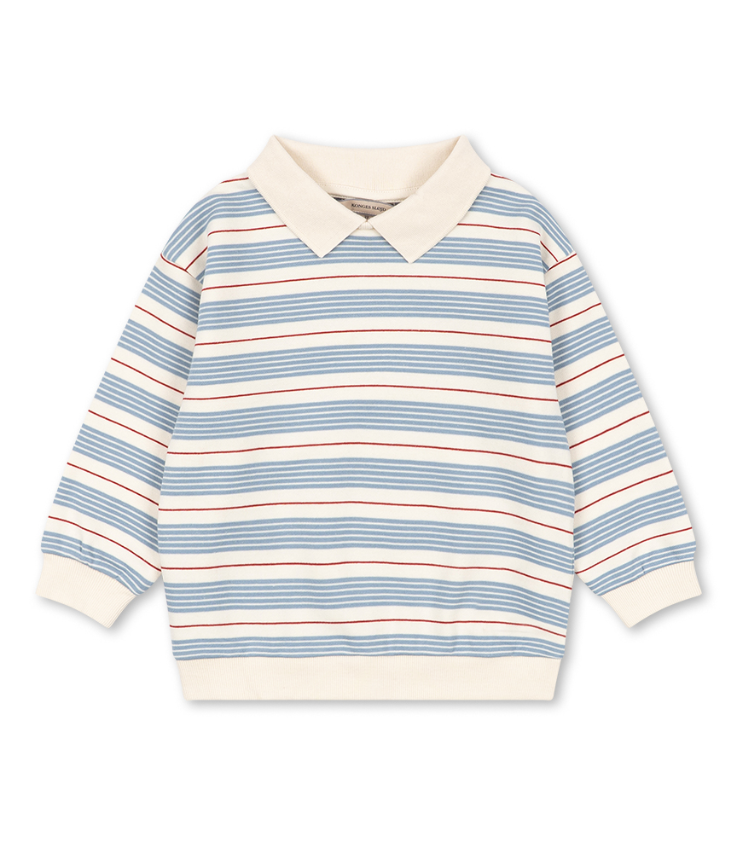 Spotty Striped Sweat Polo-Konges Slojd FW26