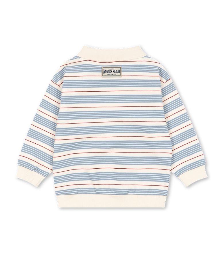 Spotty Striped Sweat Polo-Konges Slojd FW26