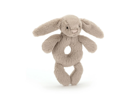 Bashful Beige Bunny Ring Rattle - Jellycat