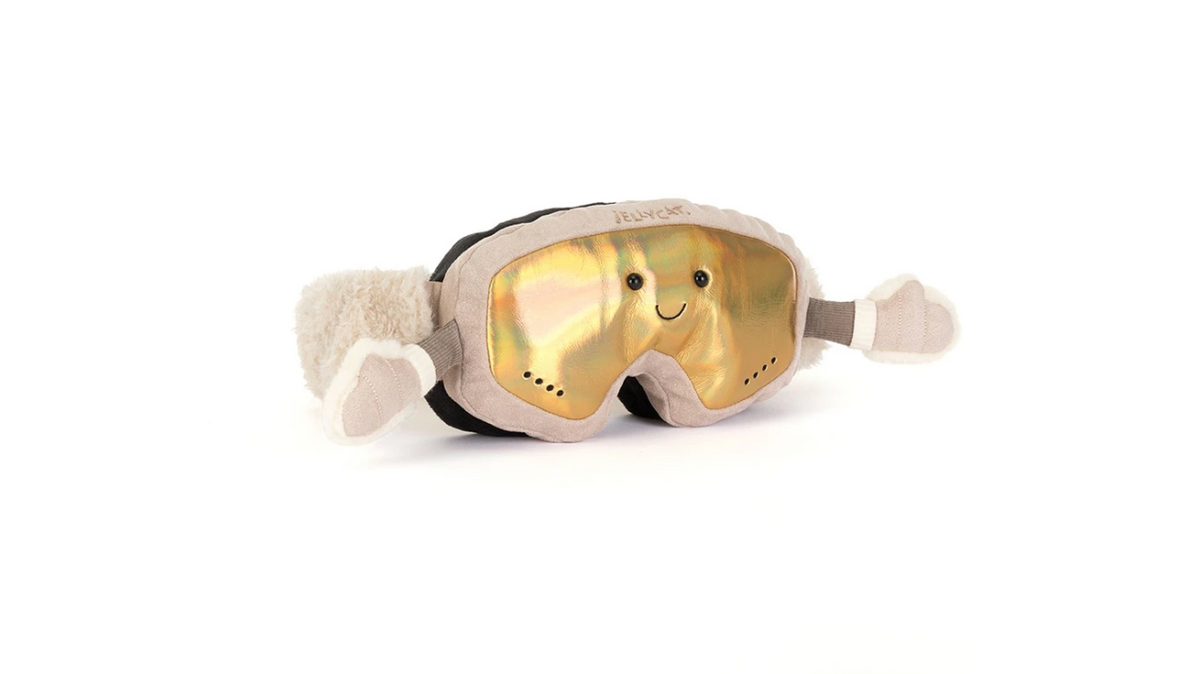 Amuseables Sports Ski Goggles in Gold - Jellycat