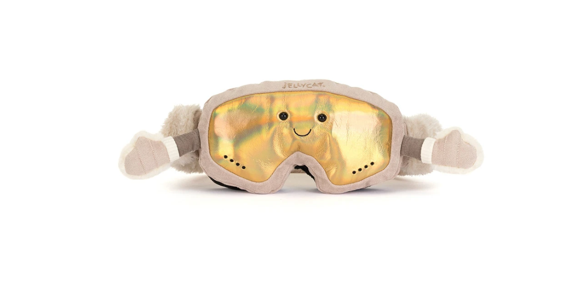 Amuseables Sports Ski Goggles in Gold - Jellycat