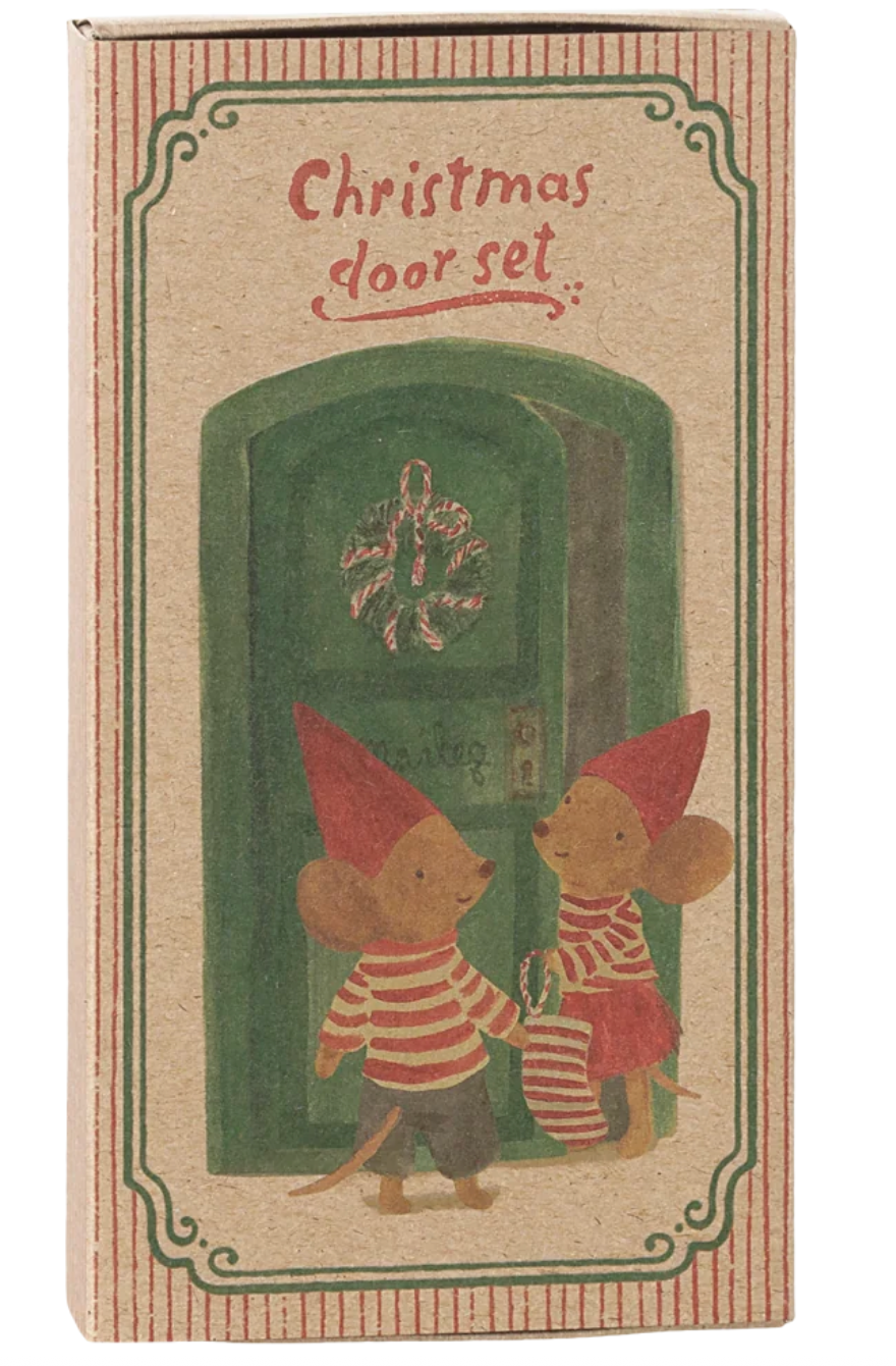 Mouse Christmas Door Set - Maileg