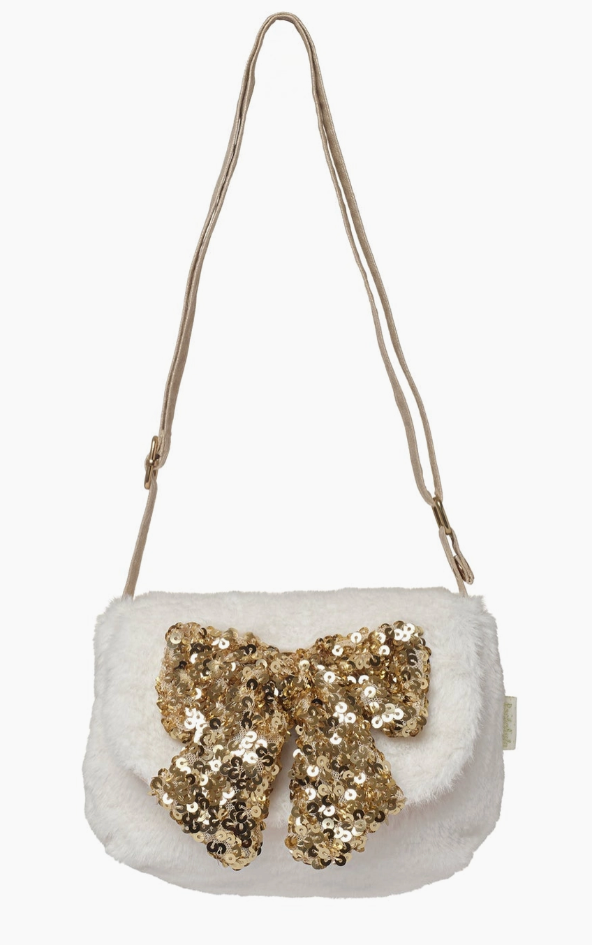 Sequin Bow Fluffy Bag - Rockahula