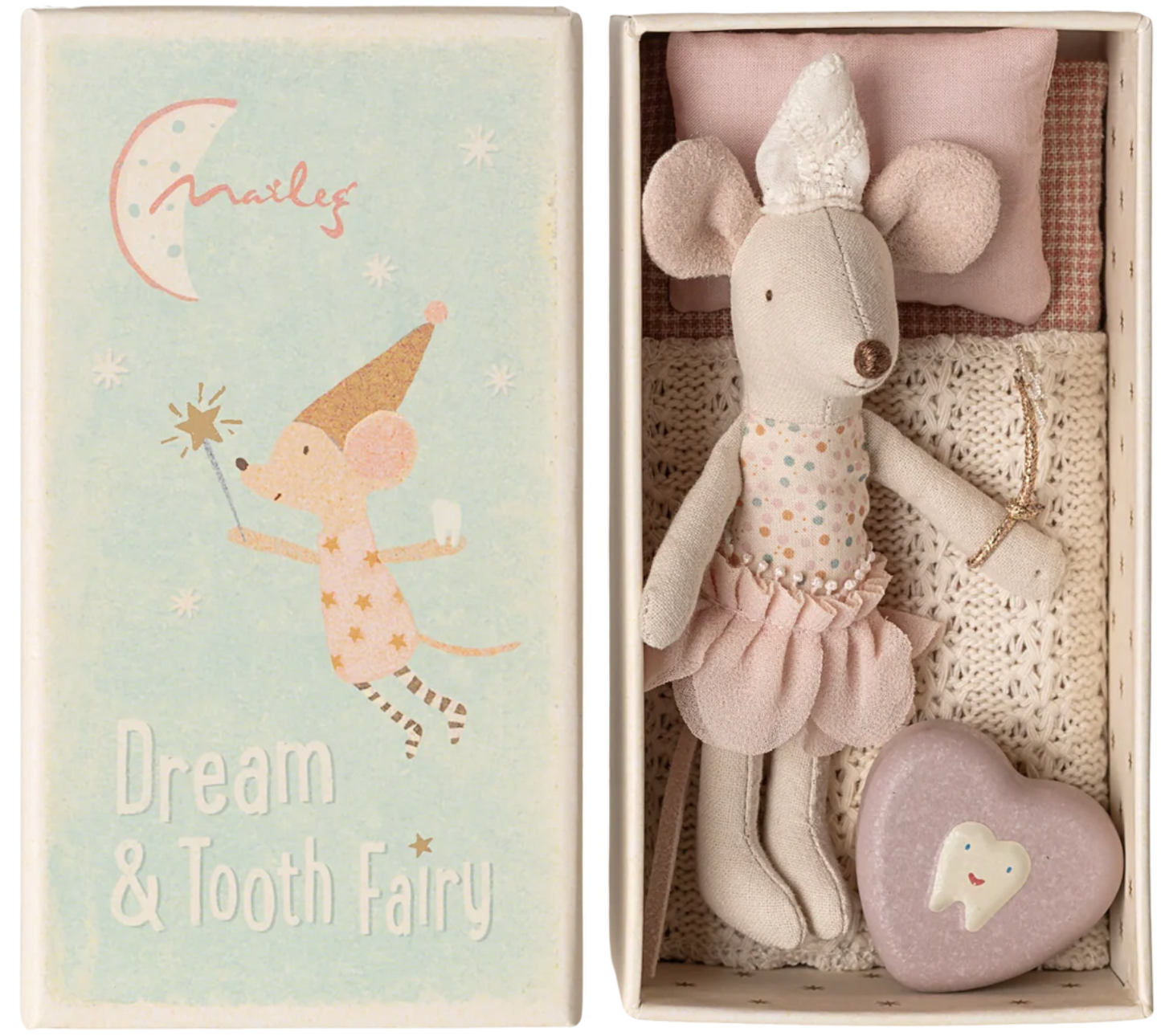 Tooth Fairy Mouse in Matchbox - Maileg