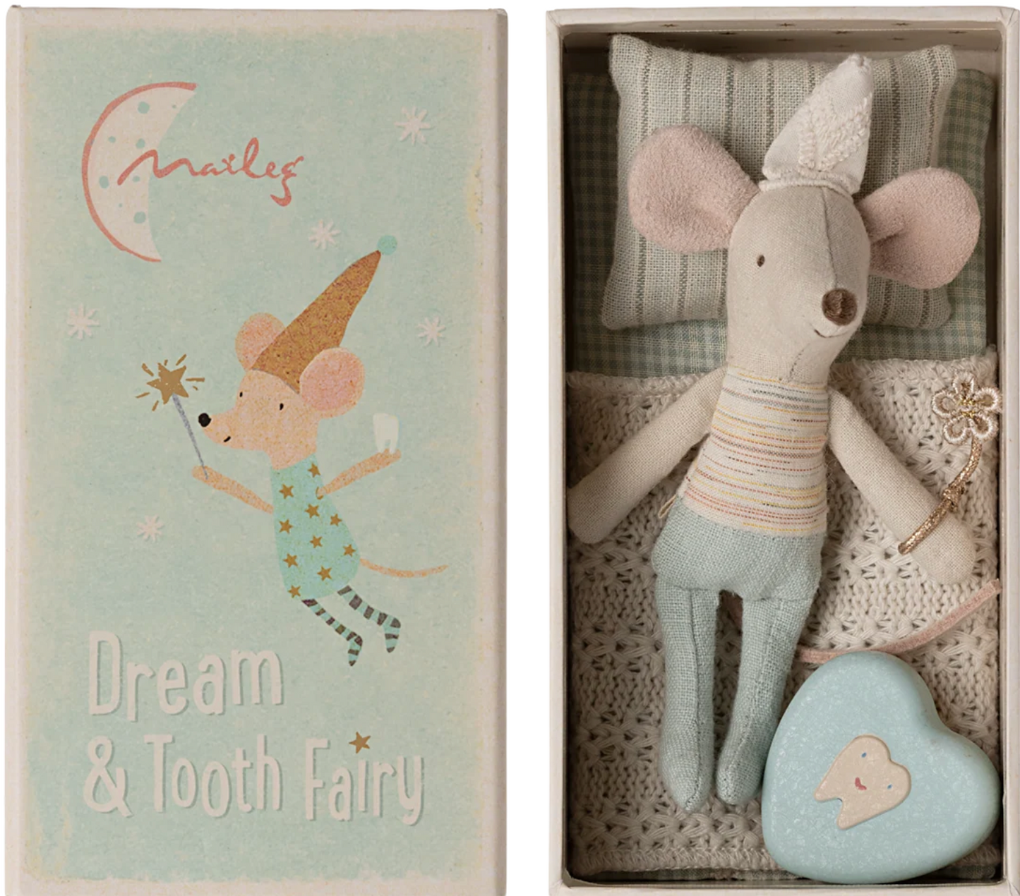 Tooth Fairy Mouse in Matchbox - Maileg