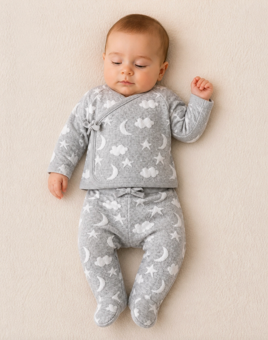 Moon & Stars Dream Knit Kimono Top & Pant Set - Viverano