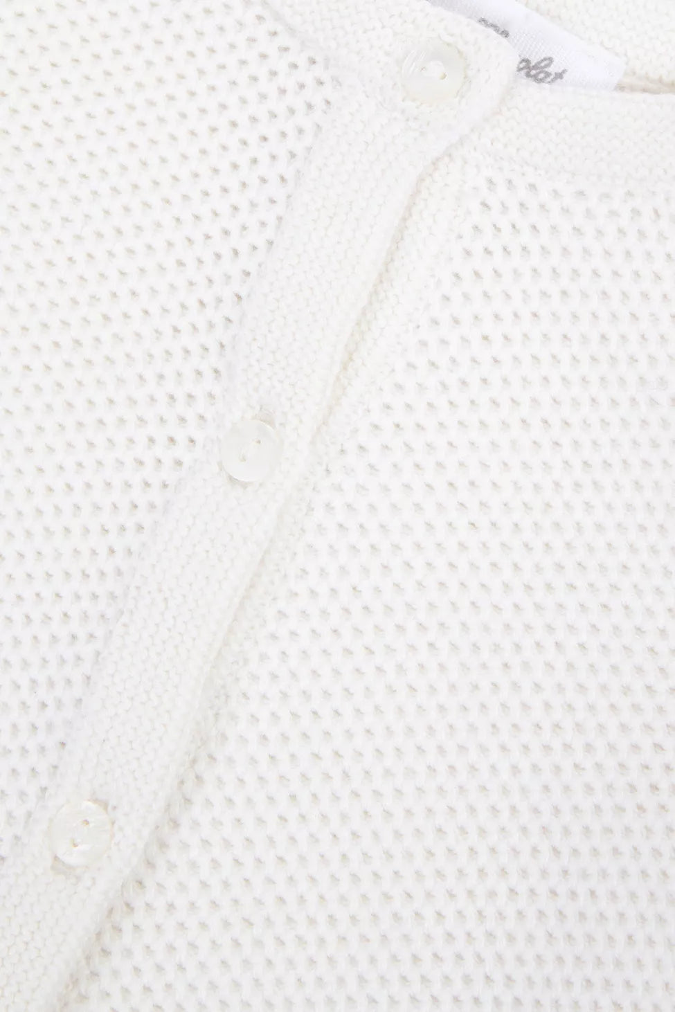 White Knit Unisex Cardigan-Tartine SP24