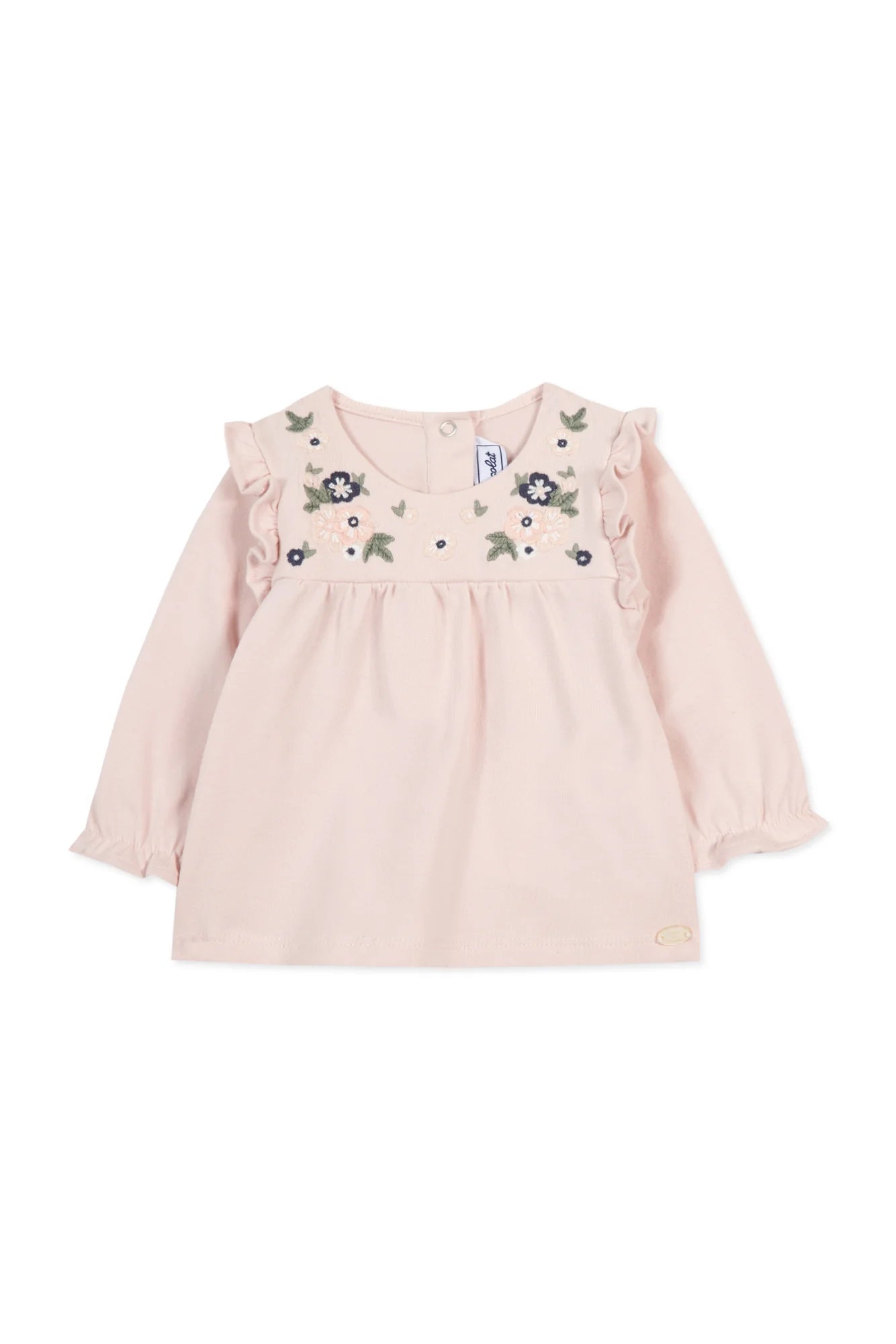 Pale Pink Embroidered Blouse - Tartine et Chocolat FW24