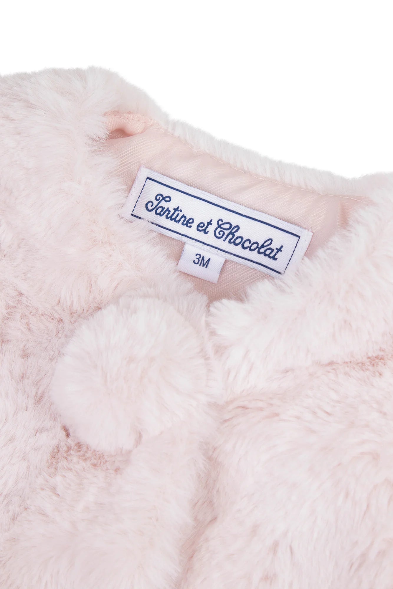 Pink Furry Vest - Tartine et Chocolat FW24