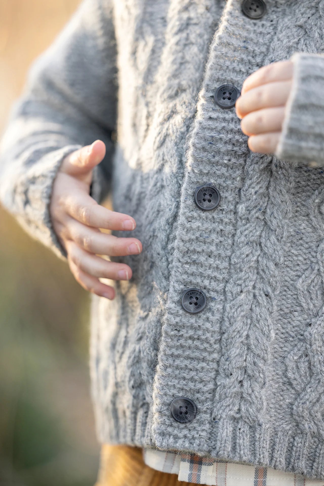 Knit Braided Cardigan - Tartine et Chocolat FW24