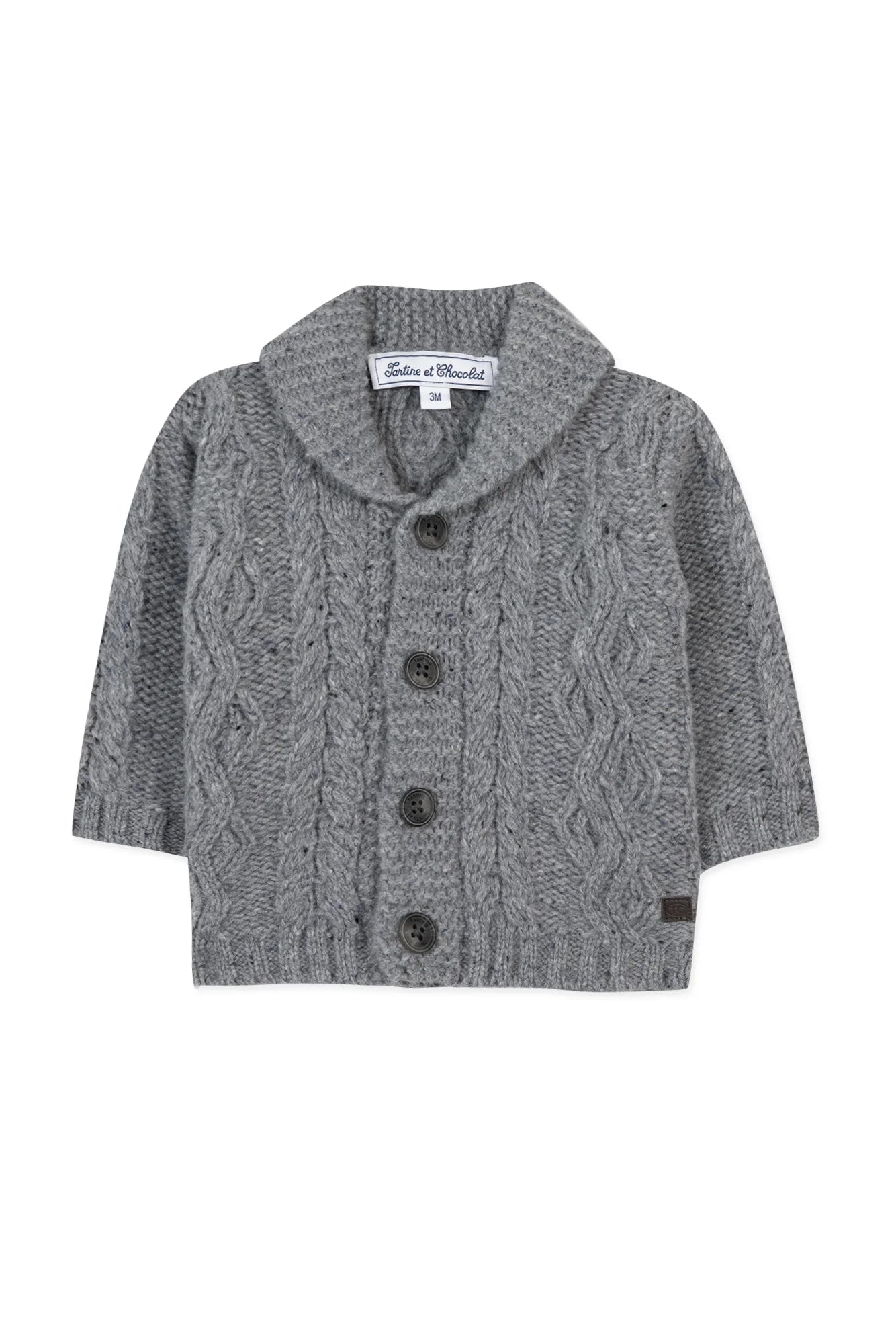 Knit Braided Cardigan - Tartine et Chocolat FW24