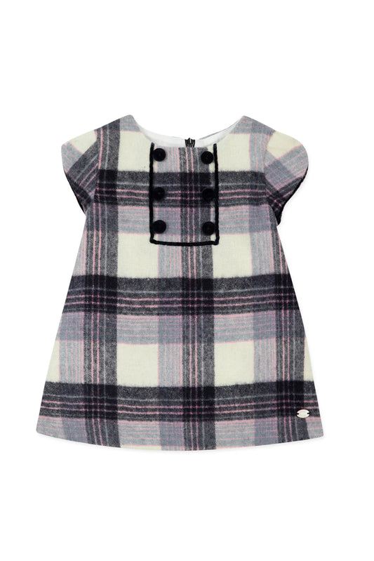 Blue Tartan Dress - Tartine et Chocolat FW24