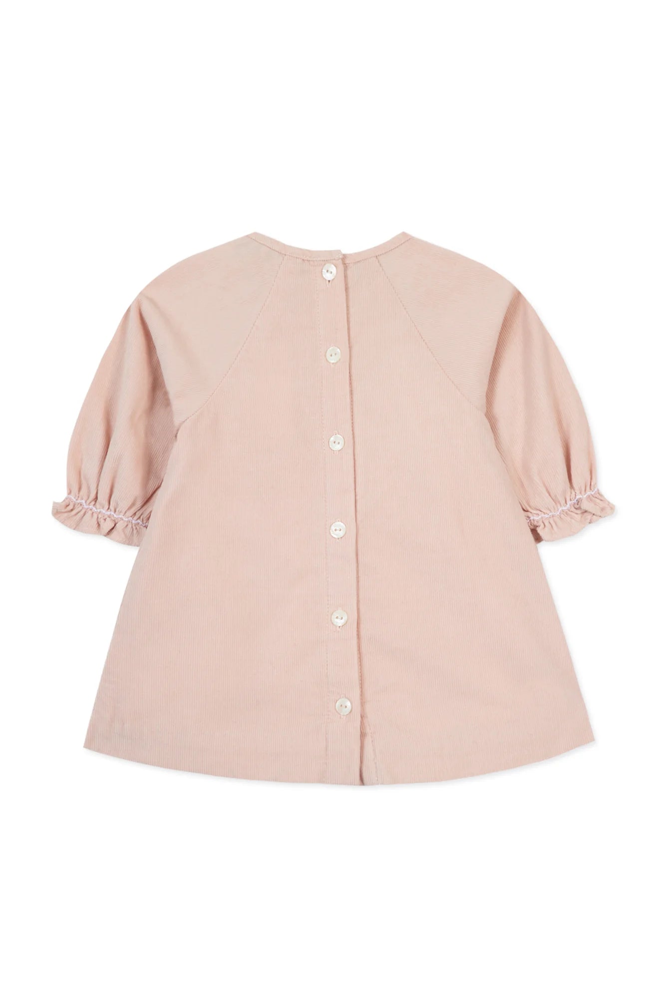 Pale Pink Velvet Dress - Tartine et Chocolat FW24