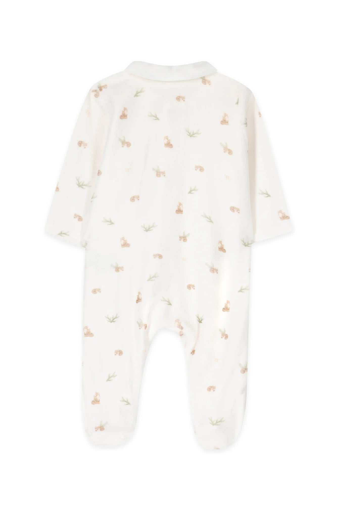 Fox Print Footie - Tartine et Chocolat FW24