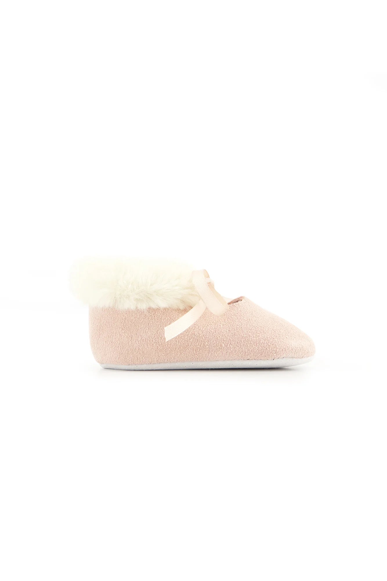 Pink Slippers w/ Faux Fur Trim - Tartine et Chocolat FW24