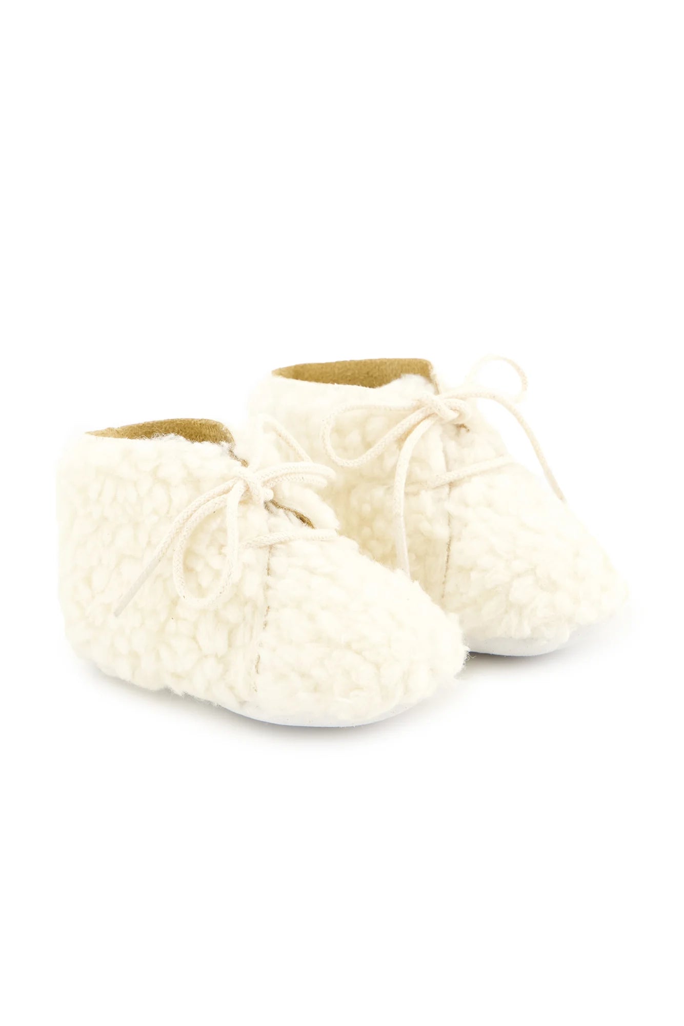 Faux Fur Slippers w/ Laces - Tartine et Chocolat FW24