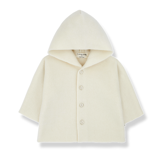 Cream Button Down Hoodie - One More in the Family FW24