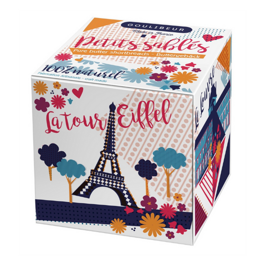 Goulibeur Paris Monument Mini Shortbreads Cube - French Farm