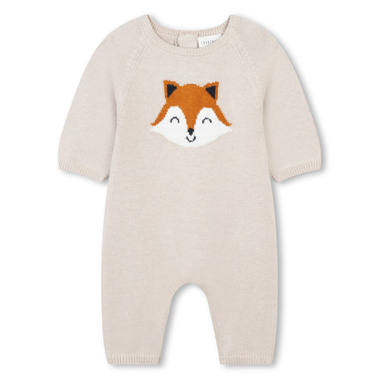 Knit Romper w/ Fox Face - Carrement Beau FW24