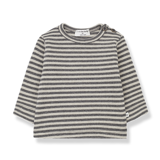 Oatmeal LS Striped Shirt - One More in the Family FW24