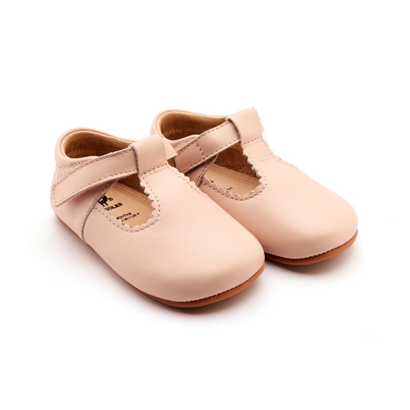 T-Strap Rose Baby Soft Sole -Old Soles