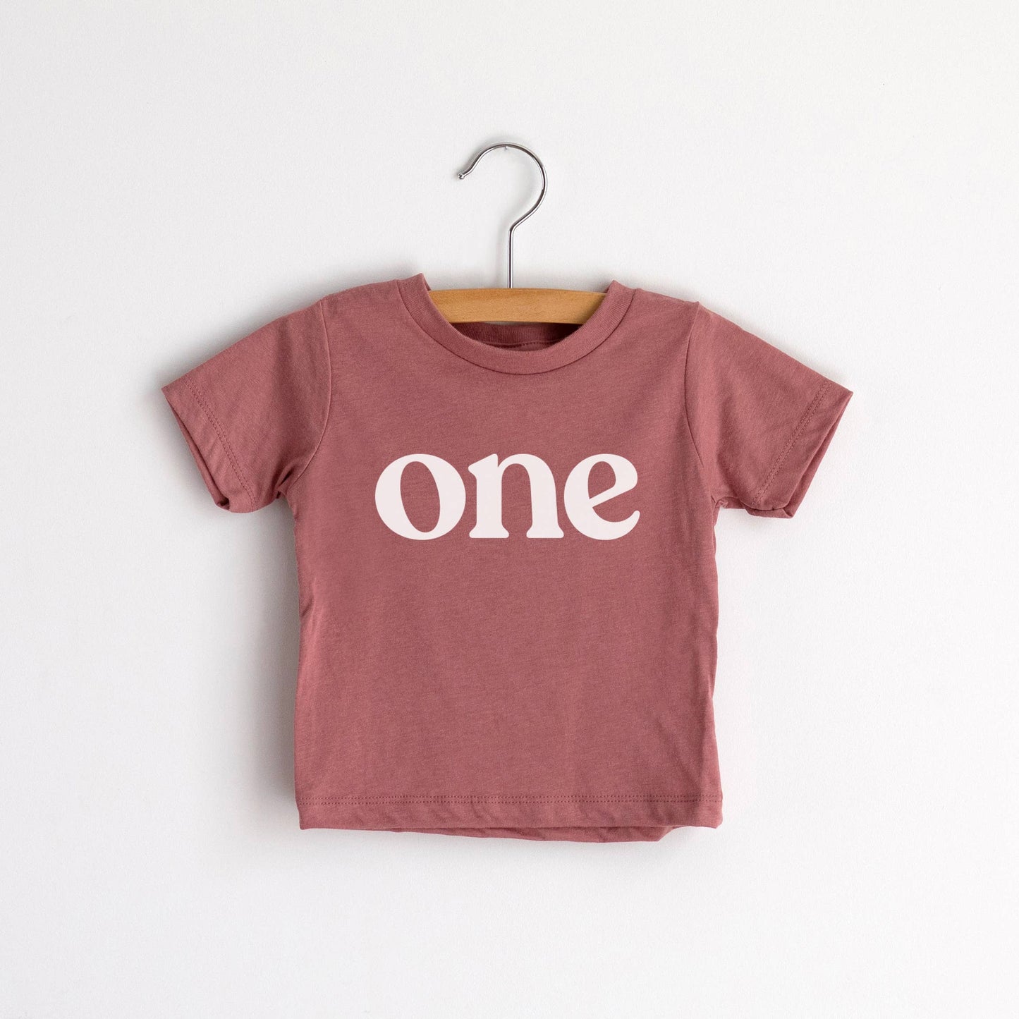 One Modern Birthday Tee • Tri-Blend Unisex Celebration Top: Olive / 12-18 Months