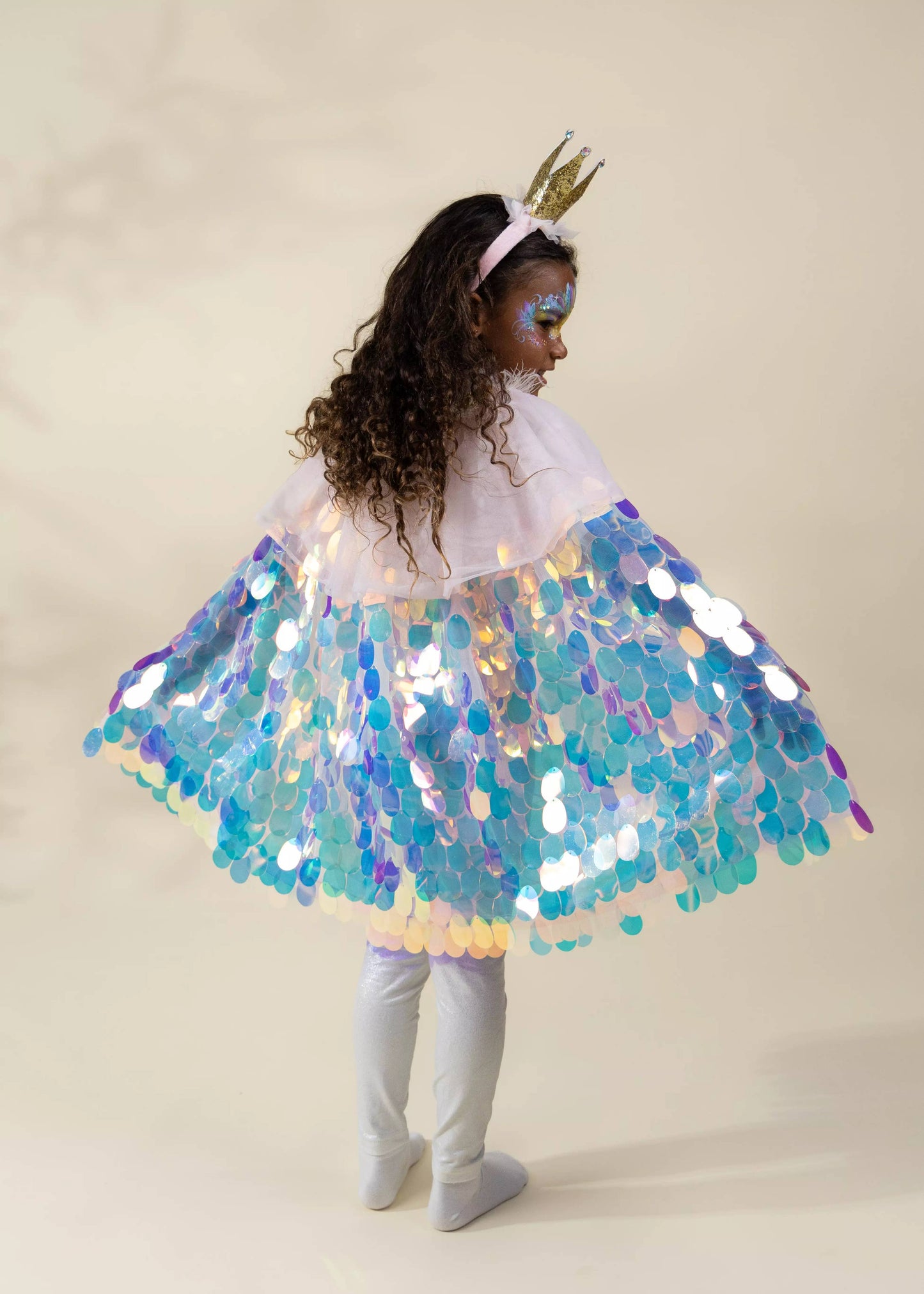 Sequins Cape & Crown Costume - Coco Village