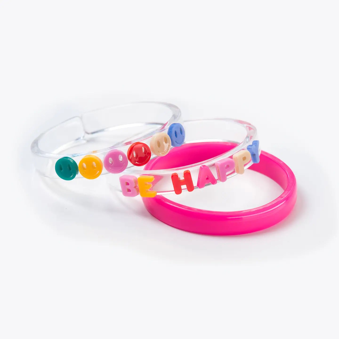 Be Happy Bangles (Set of 3) - Lilies and Roses