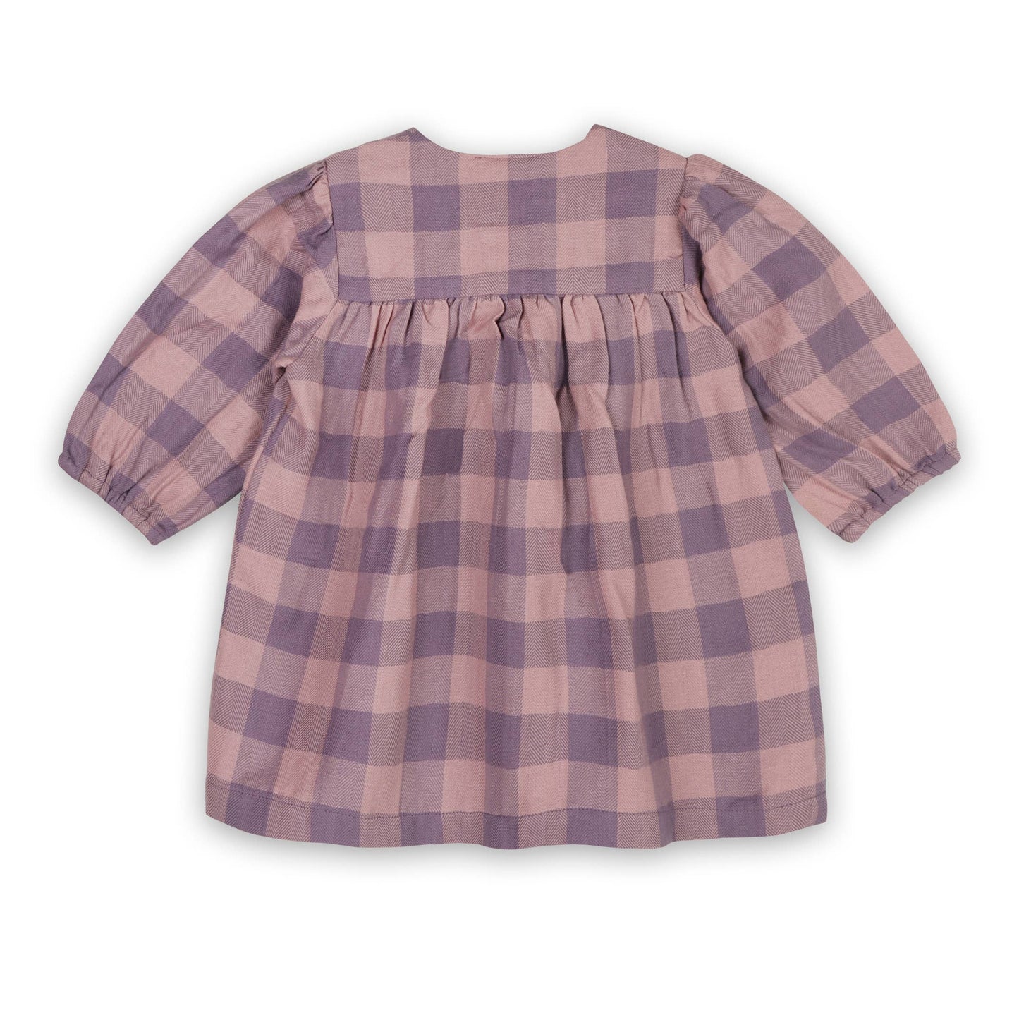 Lace Gingham Baby Dress & Bloomer Set (Organic):Viverano