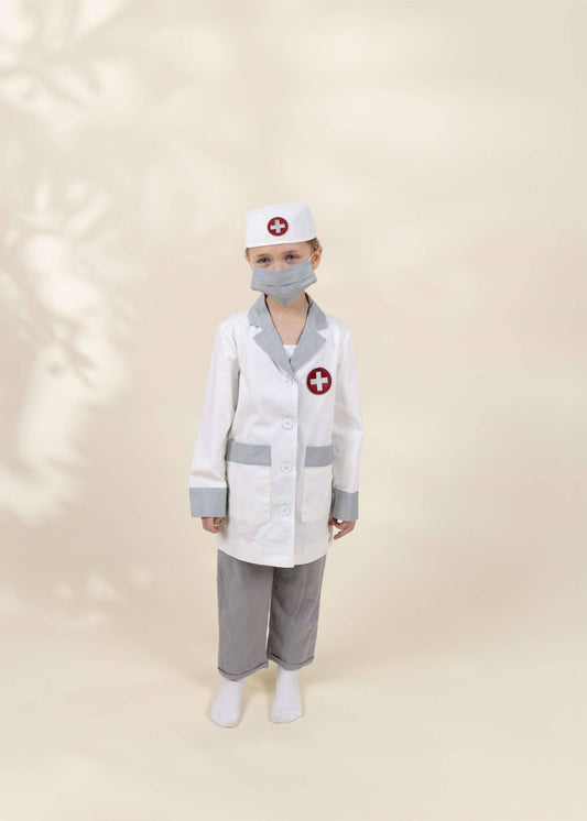 Doctor Costume with Hat & Mask - Coco Village