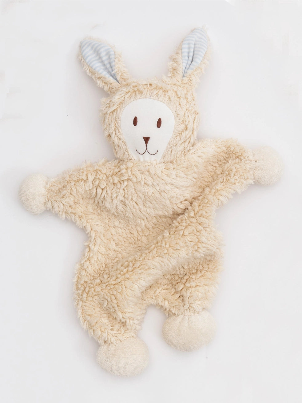 Snuggle Bunny Lovey w/ Blue Stripe Ears - Under the Nile