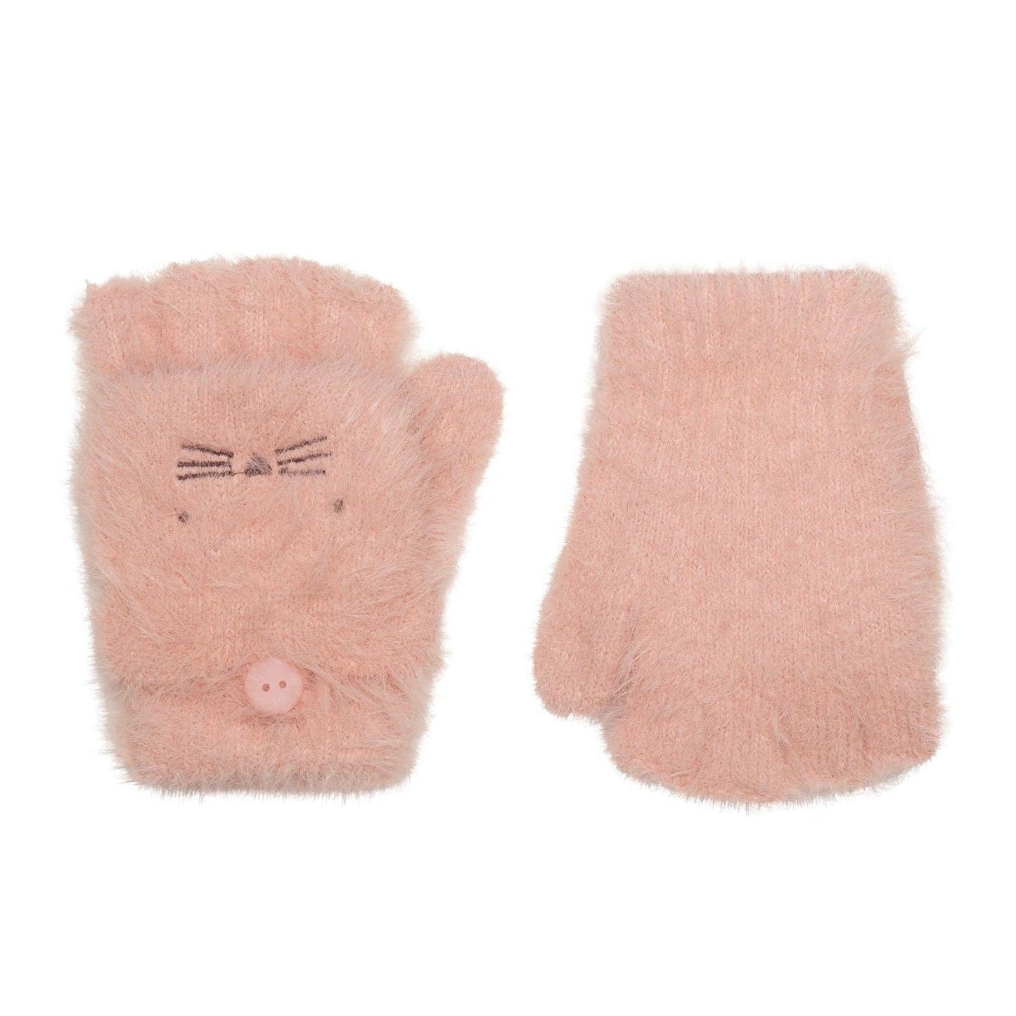 Clara Cat Fluffy Gloves -Rockahula