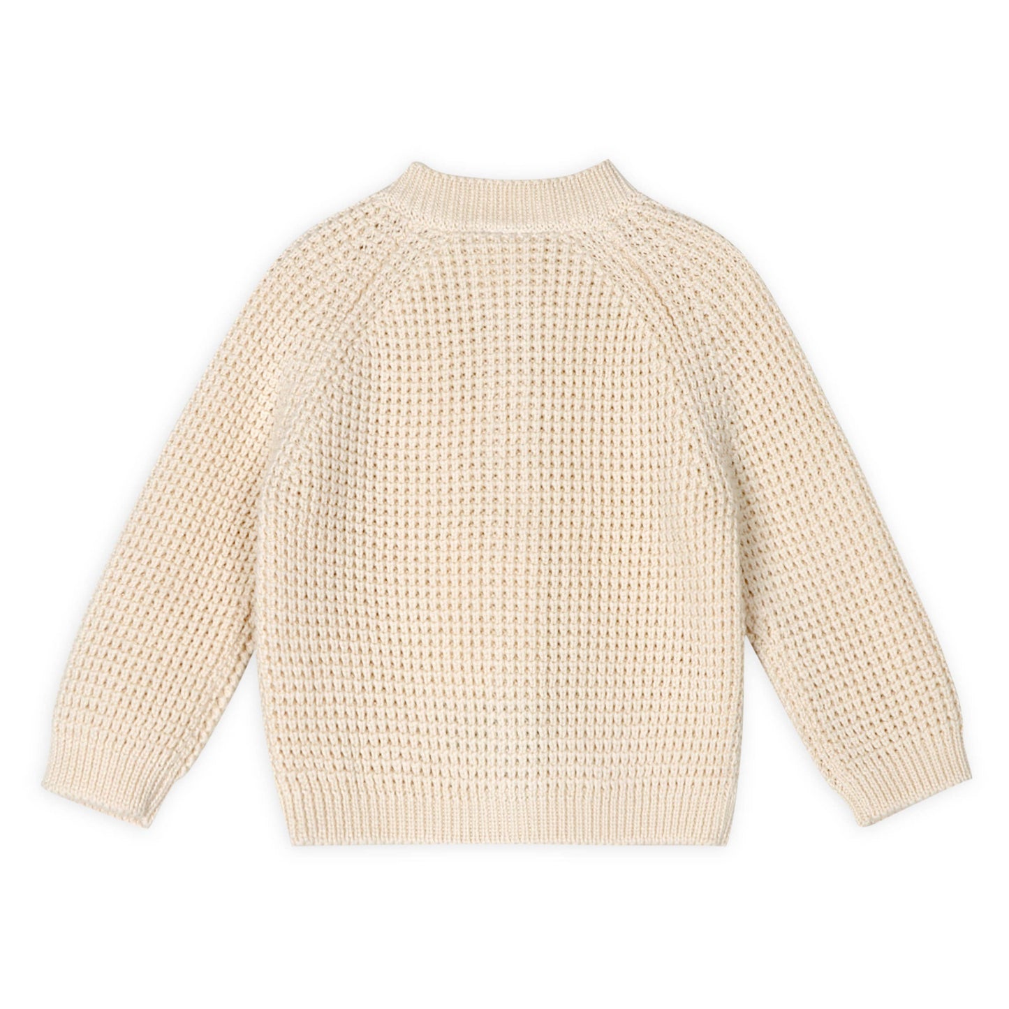 Avery Button & Pocket Chunky Sweater Knit Baby Cardigan: