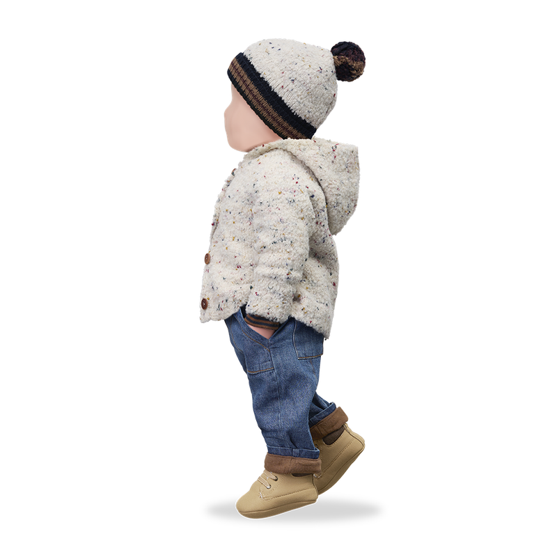 Axel Sherpa Melange Pom Beanie- One More in the Family FW25