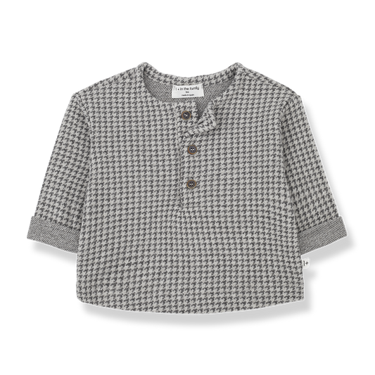 Gray Houndstooth Button Down - One More in the Family FW24