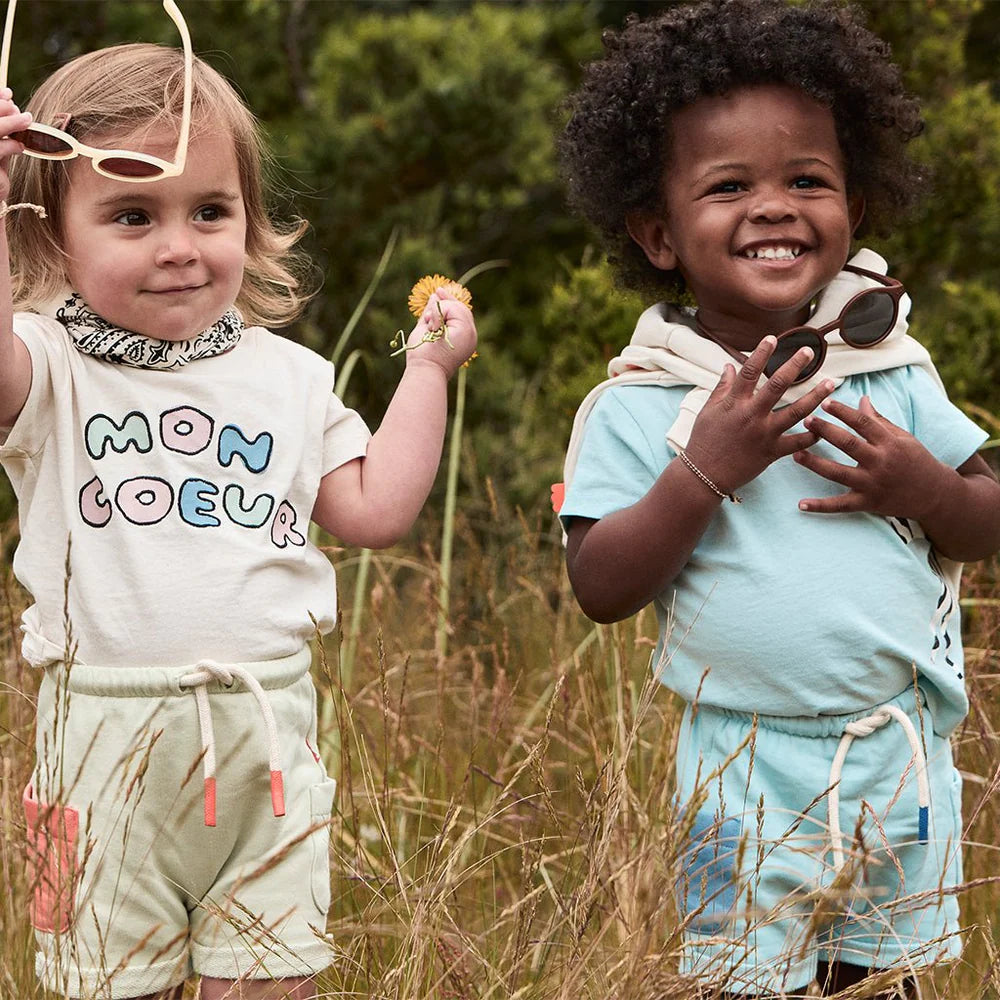 Recycled Cotton Baby Shorts - Mon Coeur SS24