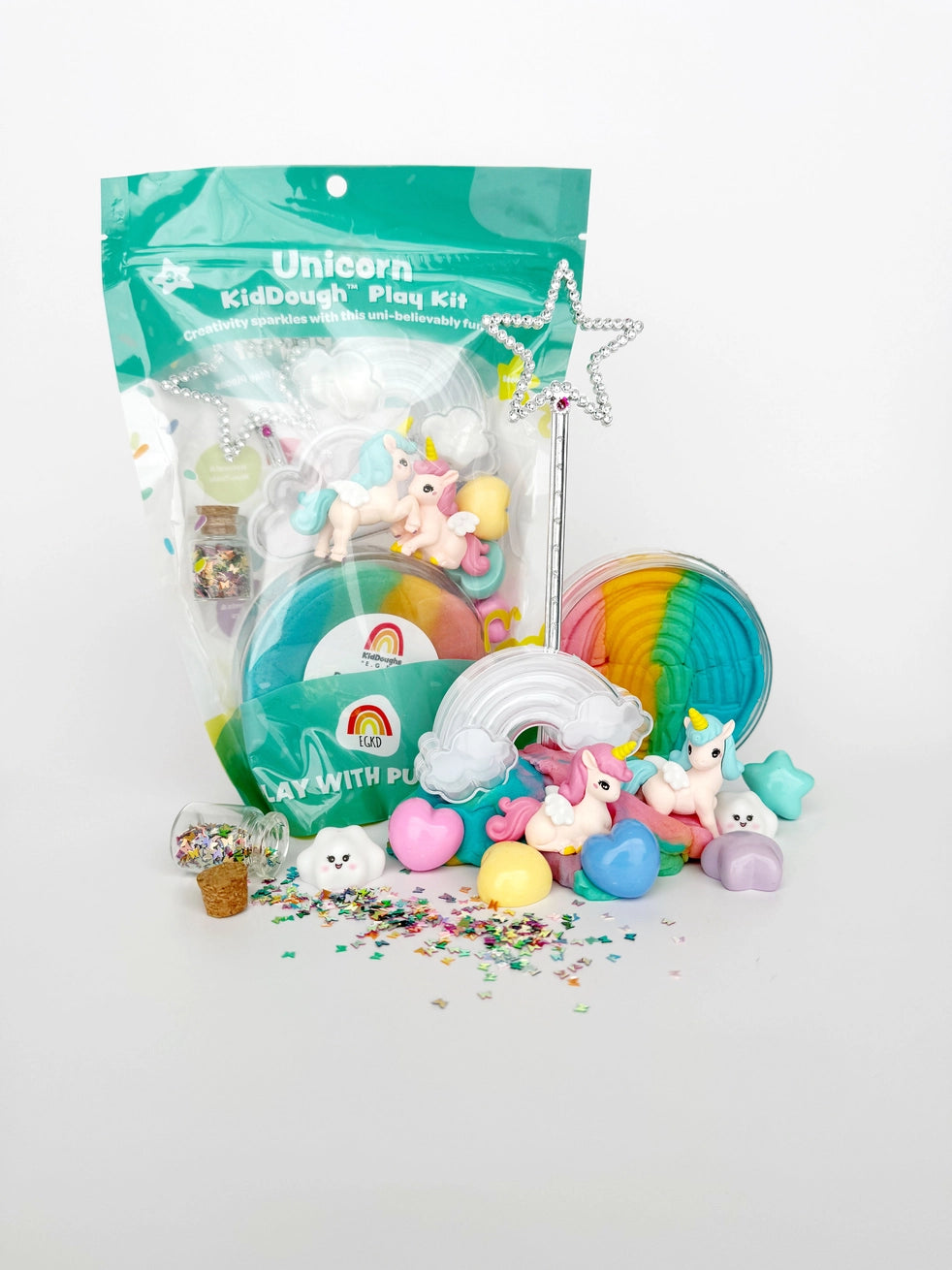 Unicorn Rainbow Sherbert Play Kit - KidDoughs