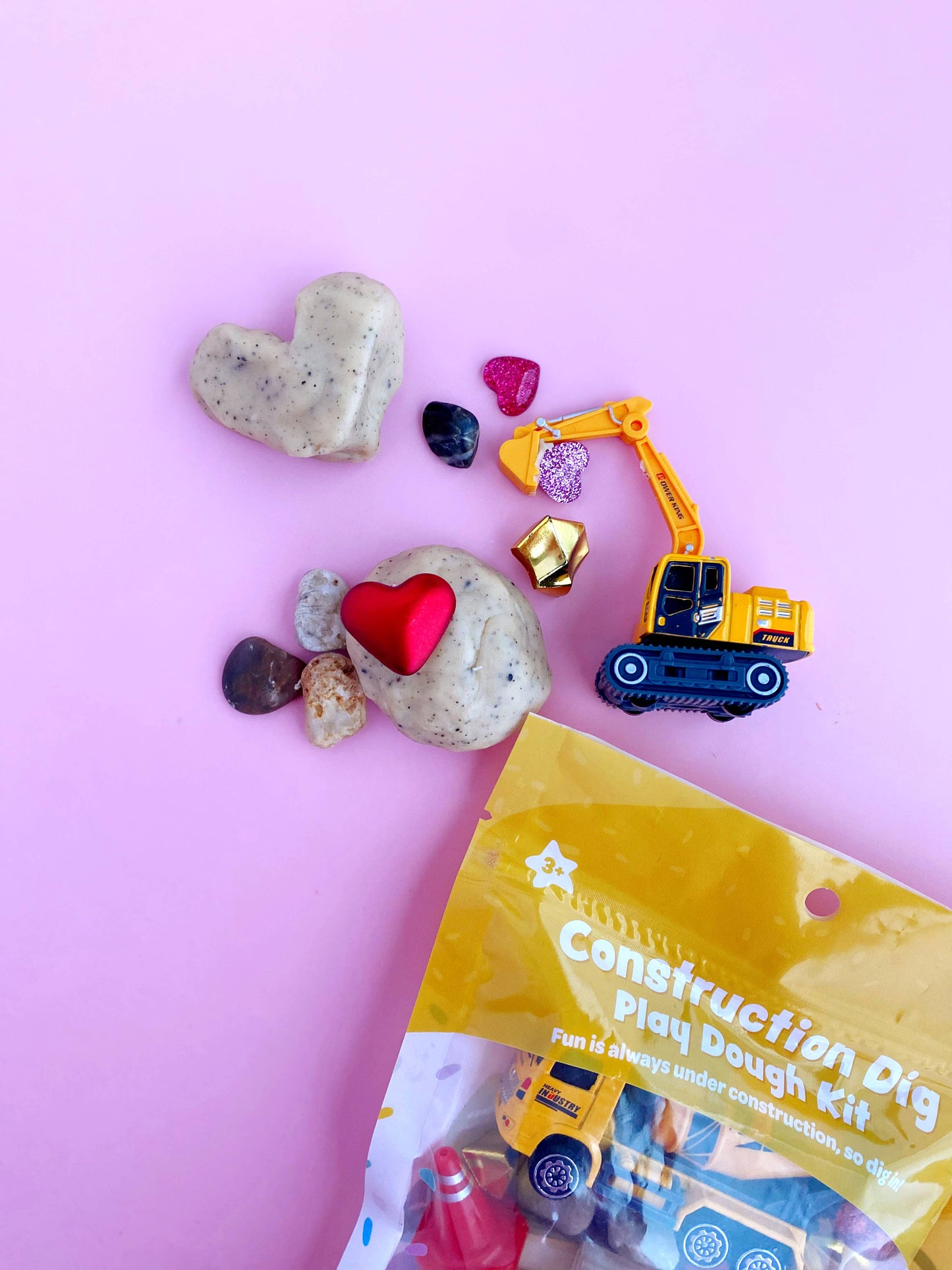 Valentines "I Dig You" Construction KidDough Play Kit