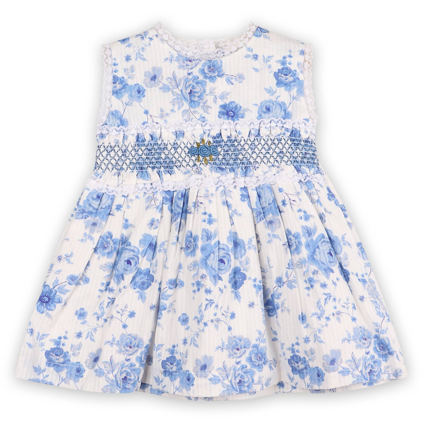 Ellison Rose Floral Smocked Baby Dress + Bloomer (Organic): Viverano