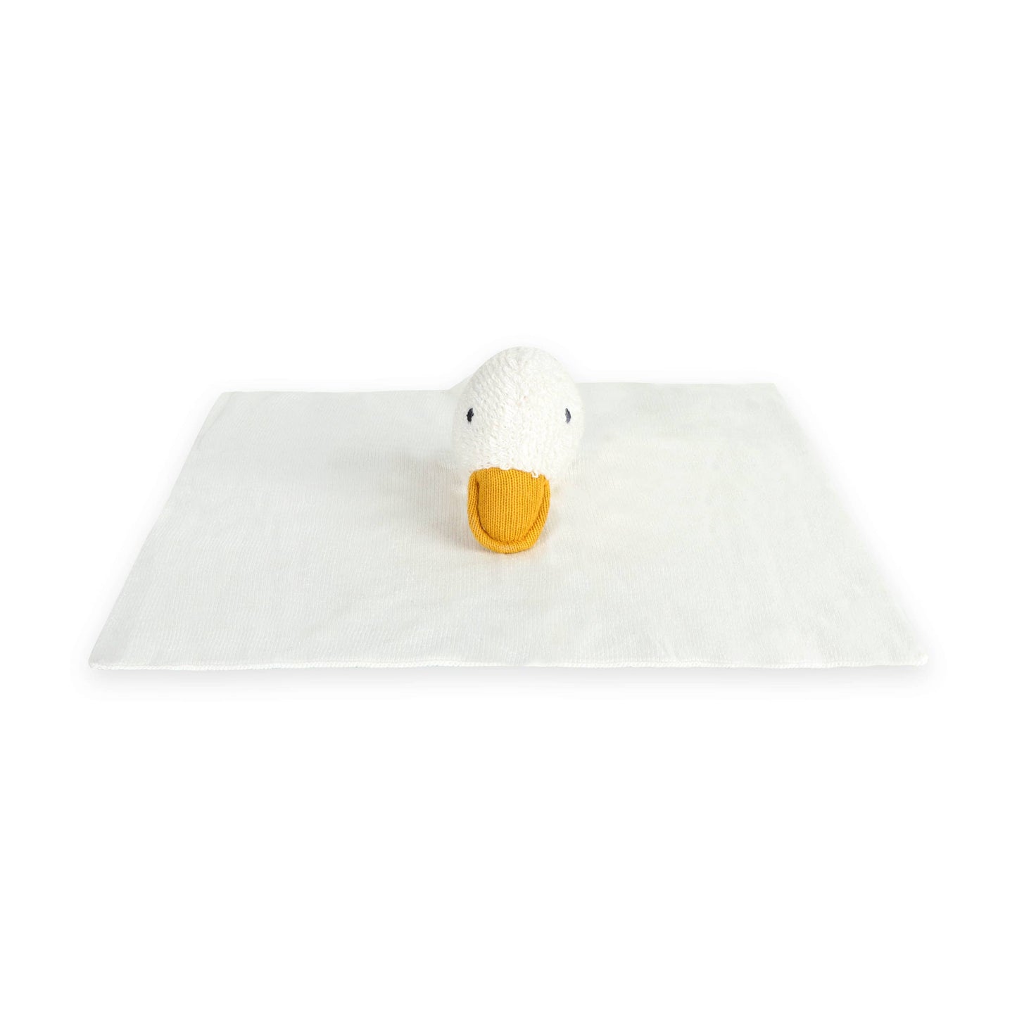 Duck - Organic Baby Lovey Security Blanket: Ivory / One Size