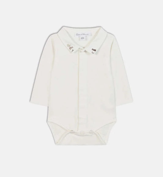 Bunny Embroidered Bodysuit - Tartine et Chocolat FW25