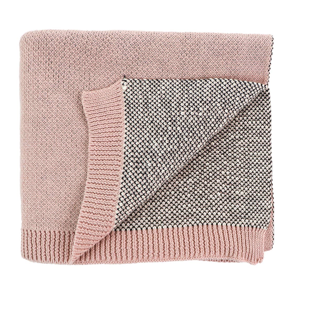 Bunny - Organic Jacquard Knit Baby Blanket-Viverano