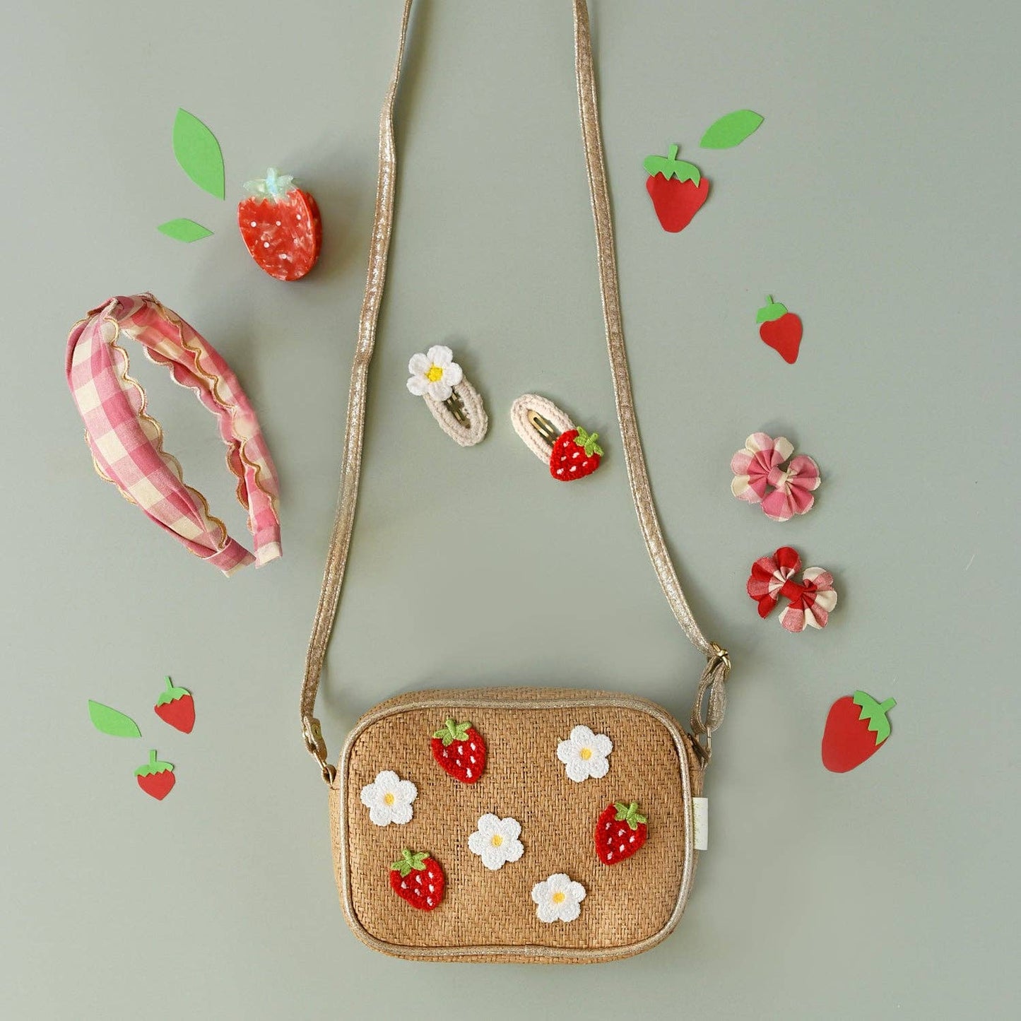 Strawberry Fields Claw Clip