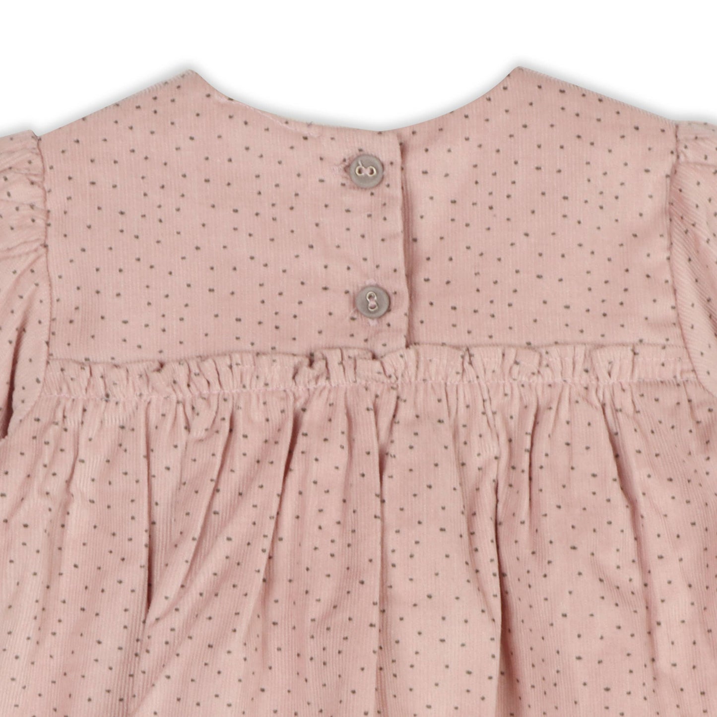 Smocked & Embroidered Corduroy Baby Dress & Bloomer -Organic: Viverano