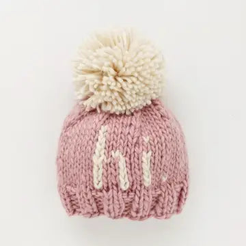 Hi.  Hand Knit Beanie Hat -huggalugs