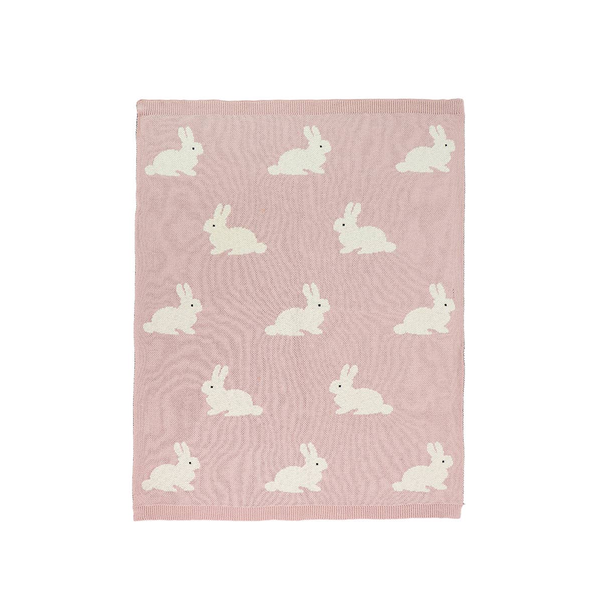 Bunny - Organic Jacquard Knit Baby Blanket-Viverano