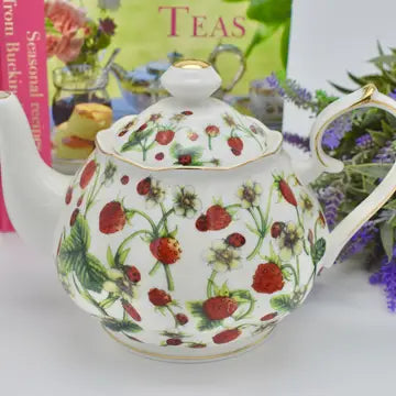 Strawberry Flower Teapot - All Little Cute Things