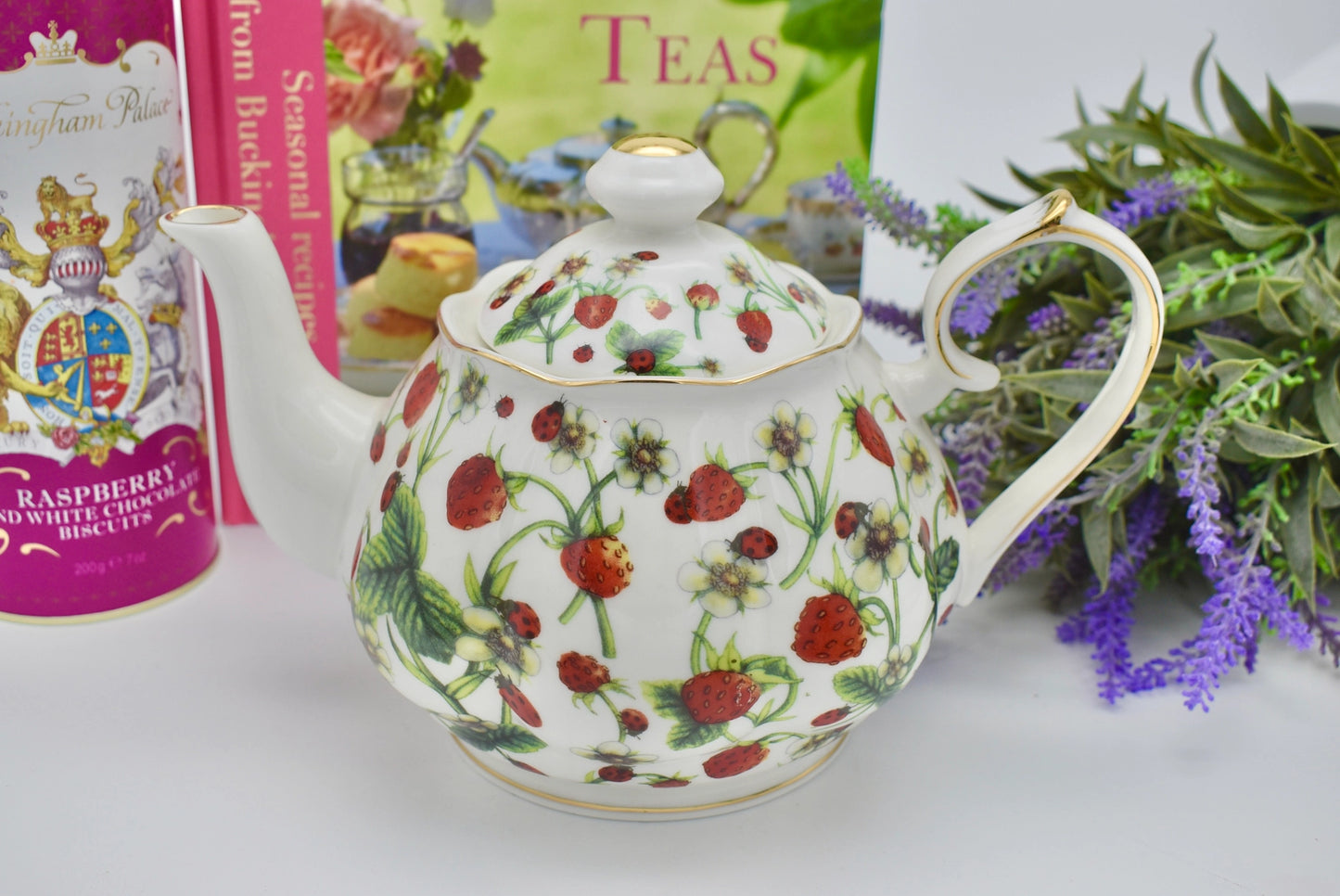 Strawberry Flower Teapot - All Little Cute Things